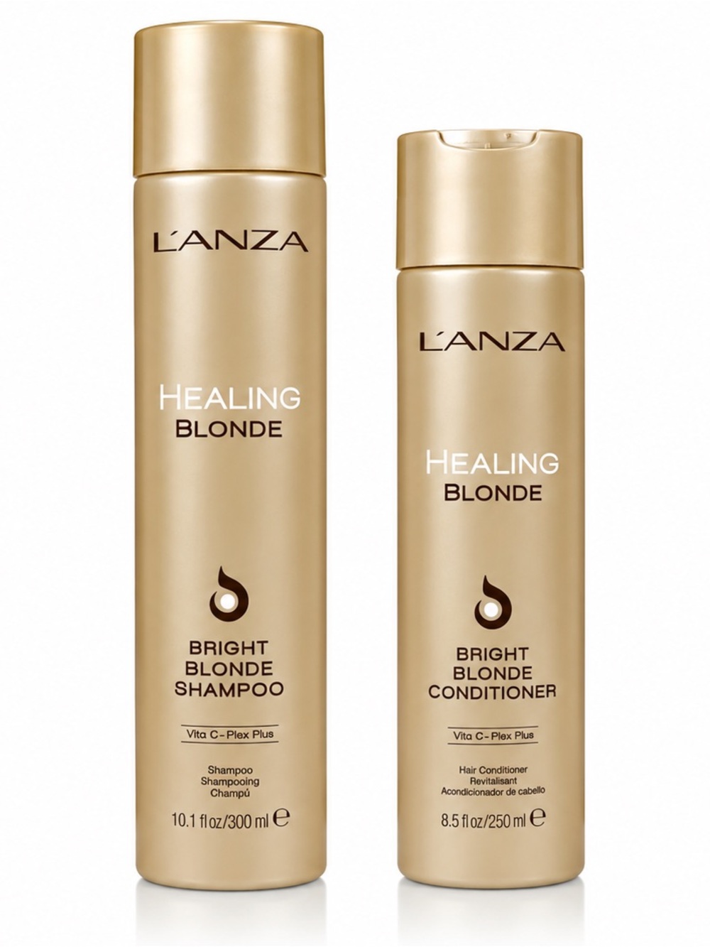 L’ANZA Healing Blonde Bright Blonde Shampoo & Conditioner Set 10.1 + 8.5 fl oz